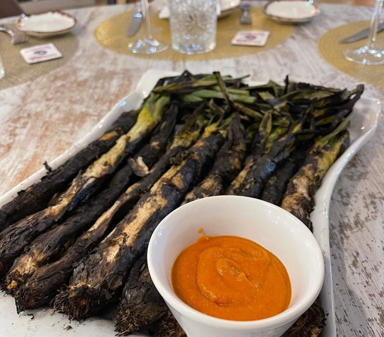 Los calçots llegan a las parrillas de La Parrilla de Arganda