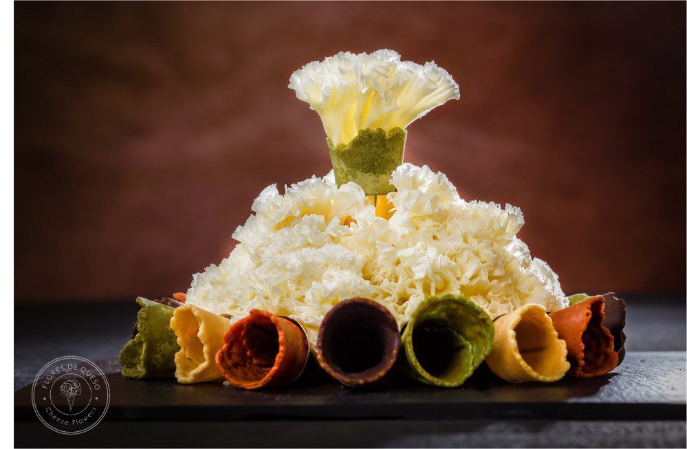 Flores de Queso: una original forma de degustar este manjar