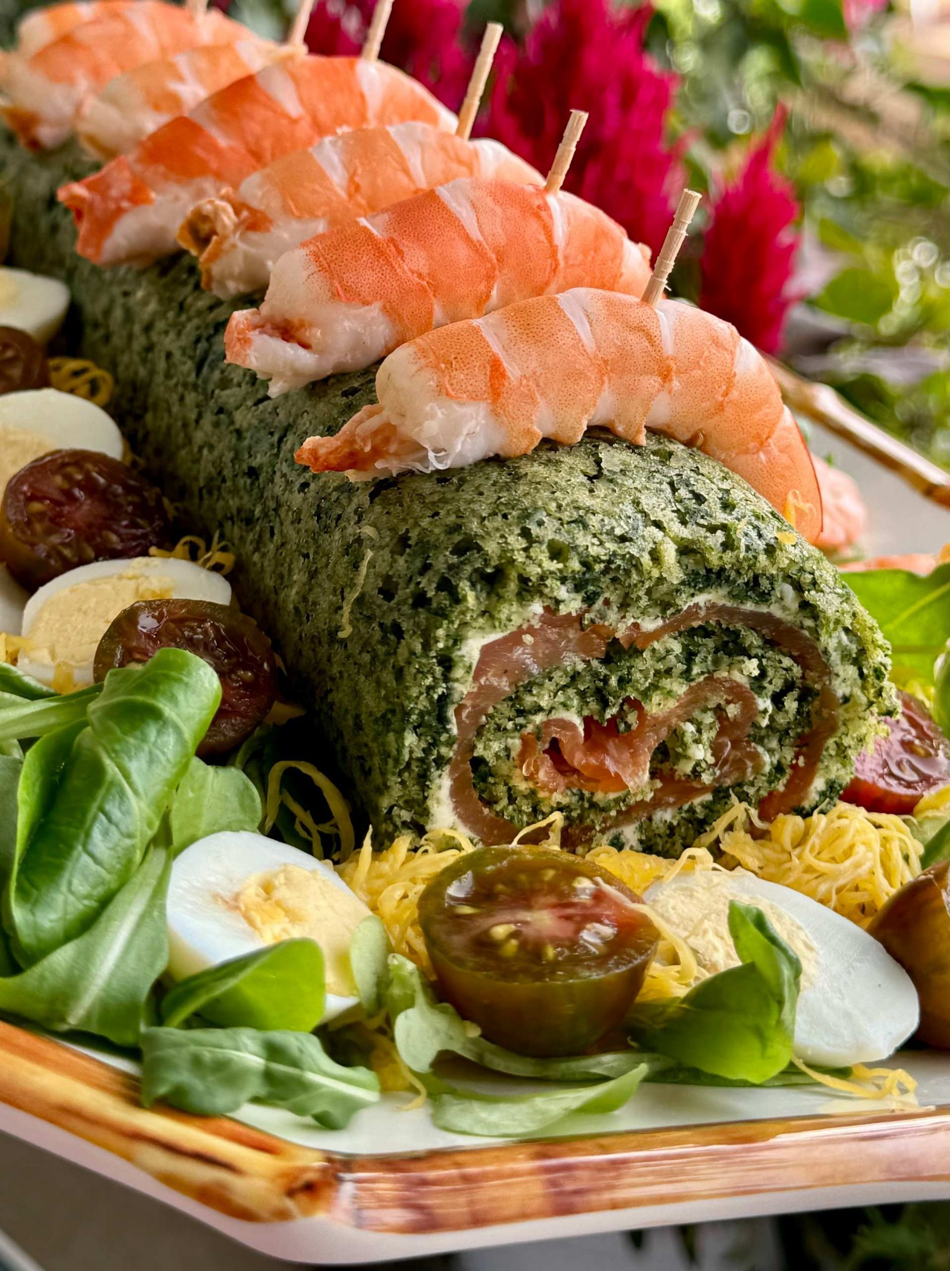Rollo Rita Rollo de espinacas y salmón • Sibarita Magazine